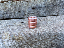 Load image into Gallery viewer, 2 line Bead Tumbled Copper