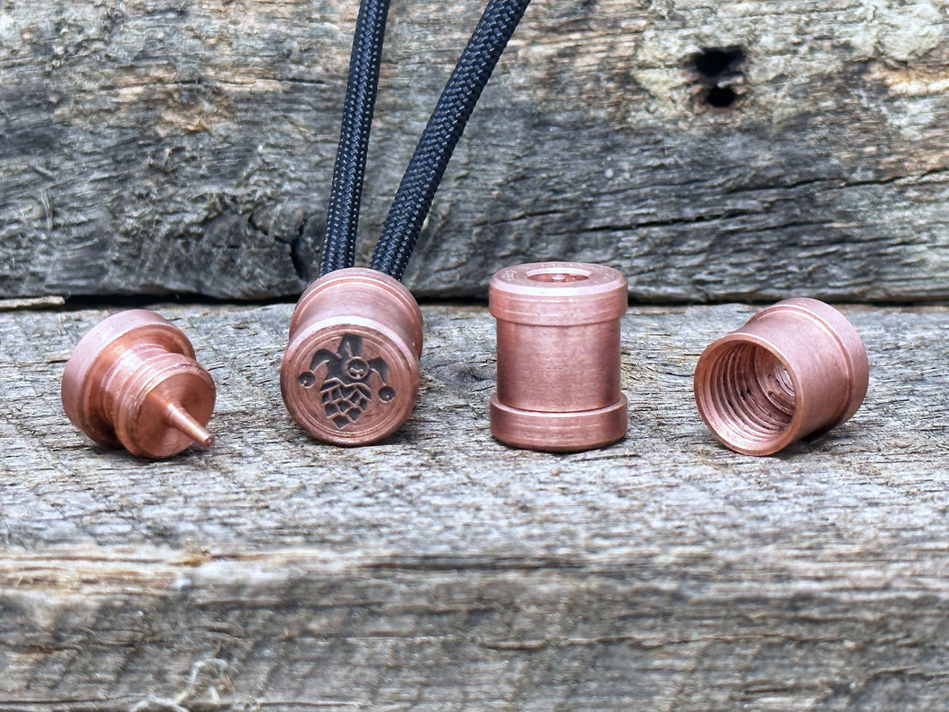 Spool Bead Tumbled Copper